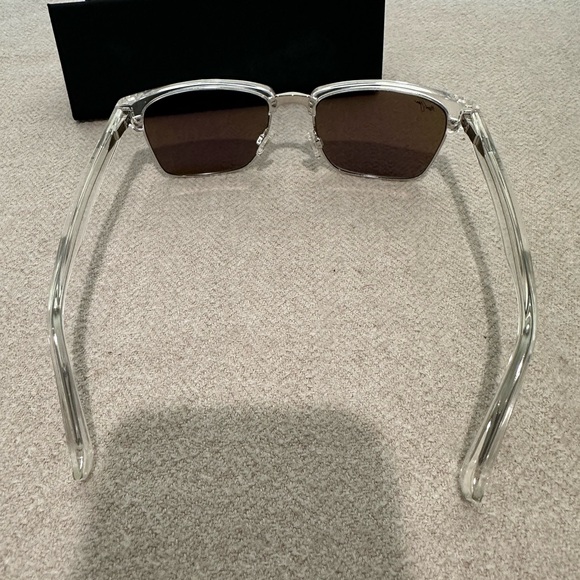 Maui Jim Clear Frame Sunglasses with Blue Lenses - Picture 3 of 7